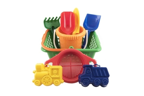 Sand Play Set with Basket and Accessories