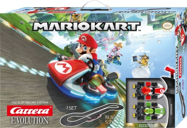 Bilbanen Carrera Evolution Mario Kart 5,9 m – Mario og Yoshi