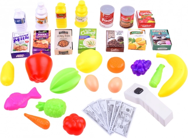Rich set of groceries and accessories