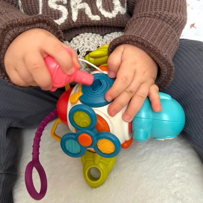 Cubo sensoriale Montessori 8 in 1 razzo spaziale