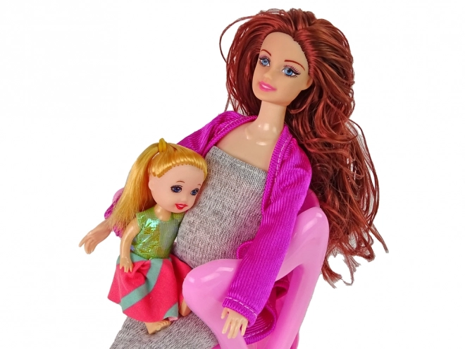 Pregnant Doll Playset with Accessories