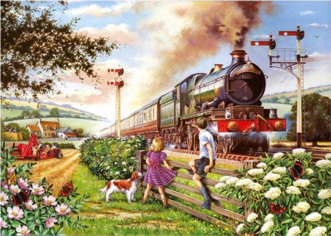 HOP puzzle enfants du rail 500 pièces