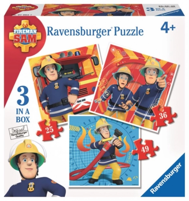 Fireman Sam Puzzle Set 3in1