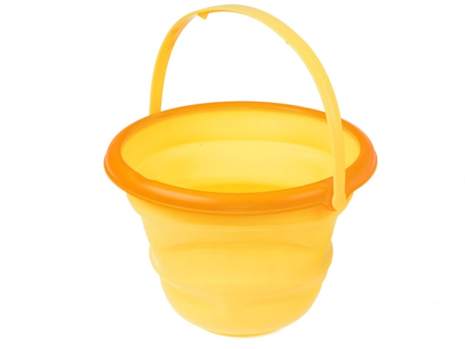 Collapsible Fruit-Theme Toy Bucket for Young Explorers