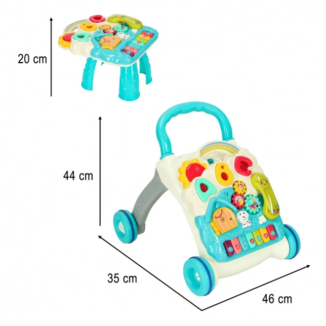 Interactive Educational Walker 4-in-1 Blue