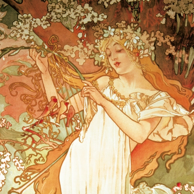 Alfons Mucha jegyzetnaptár 2026