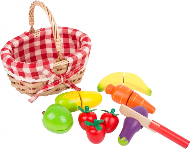 Shopping Basket with Vegetables