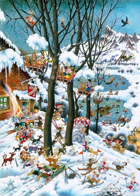 Puzzle Raj zimowy 1000 elementów