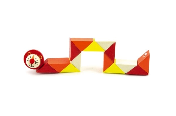 Animal Wooden Jointed Snake Toy