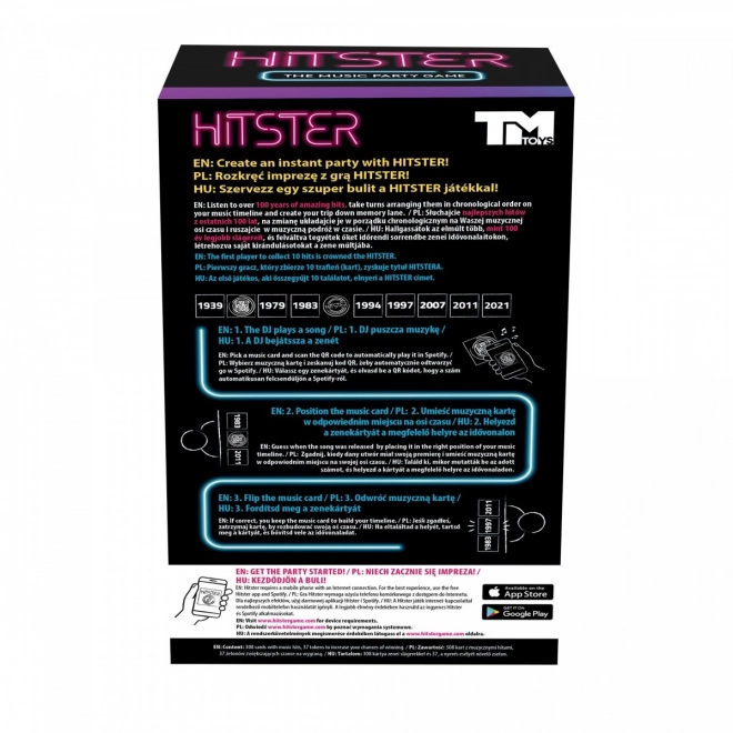 Hitster Music Card Game