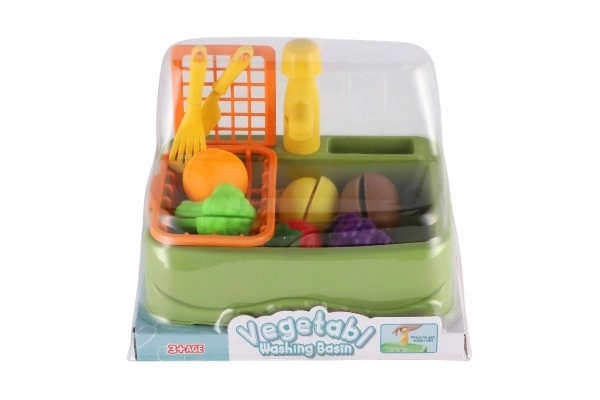 Kitchen Sink Playset with Fruits