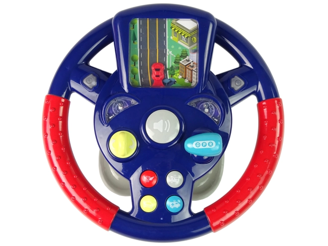 Interactive steering wheel for children