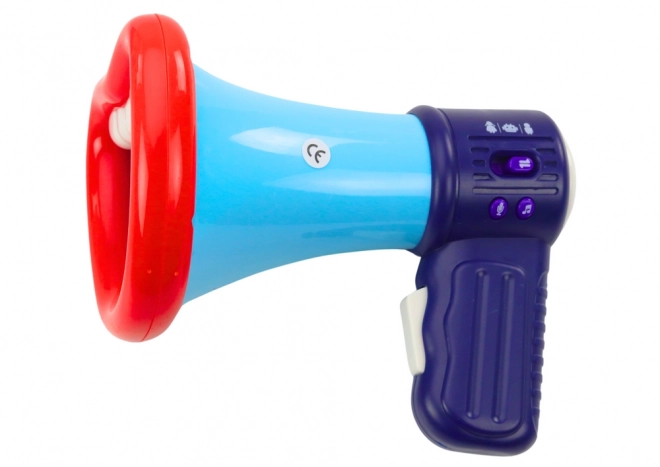 Voice Changer Megaphone with Recording and Three Voice Modes - Blue