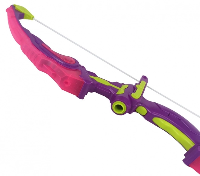 Archery Set with Bow, Target, and Suction Cup Arrows Pink