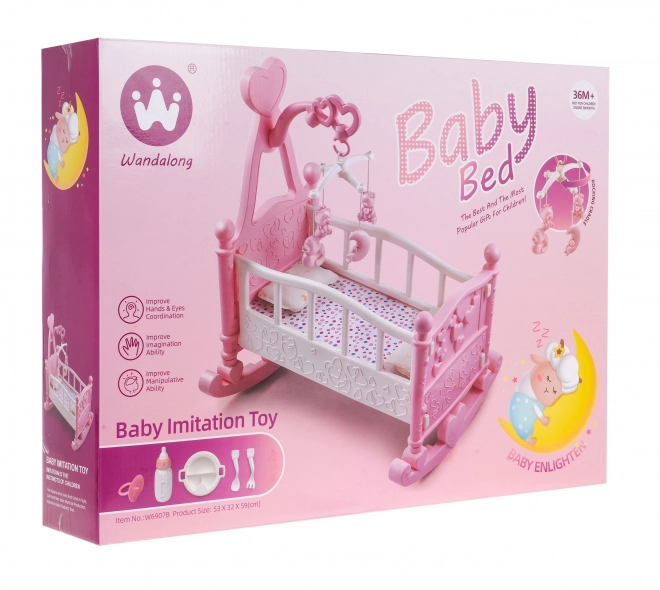 Cradle Toy Set with Accessories for Dolls