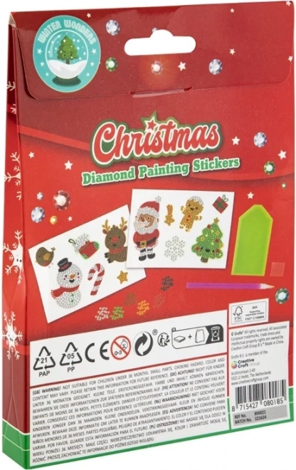 Grafix Christmas Diamond Painting Sticker Set