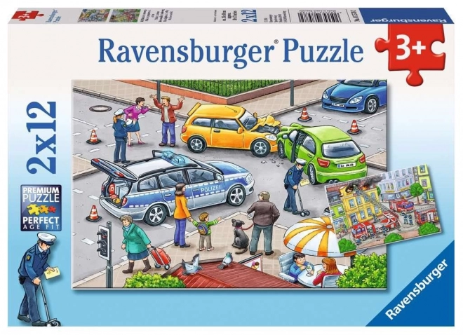 Ravensburger Puzzle with Blue Light on the Go