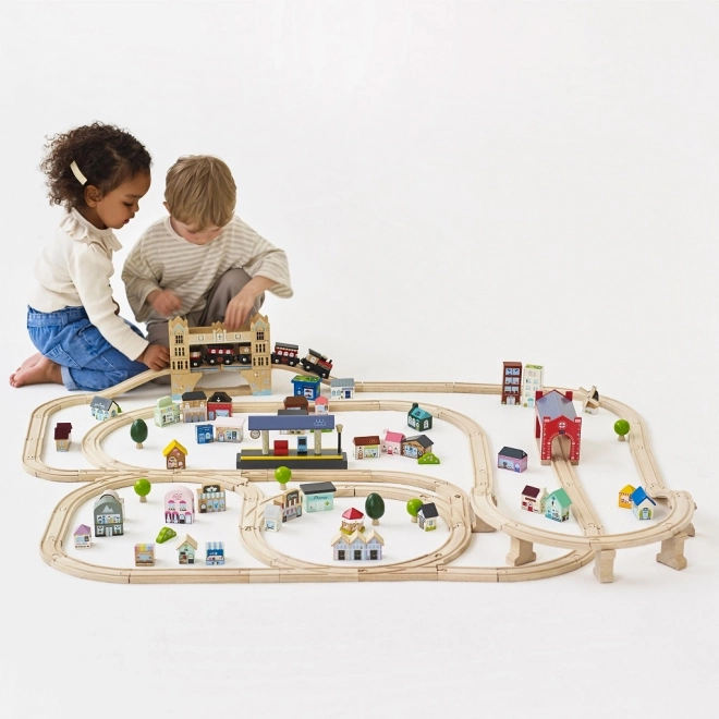 Le Toy Van City Wooden Train Set