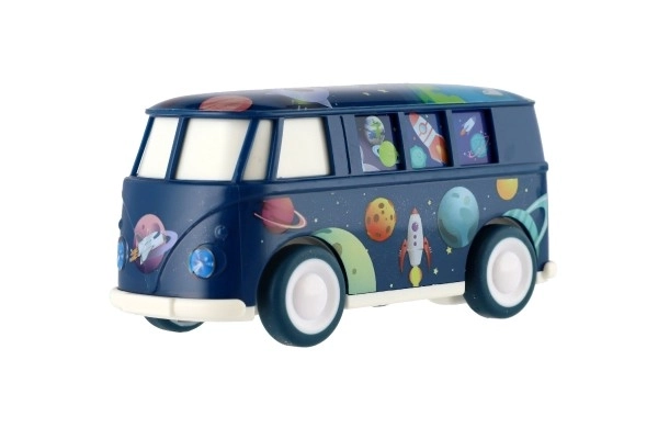 colorful space bus with friction mechanism