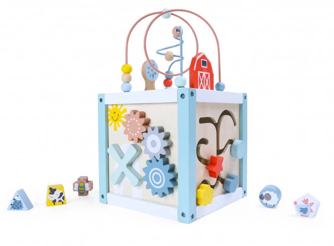 Wooden Activity Cube