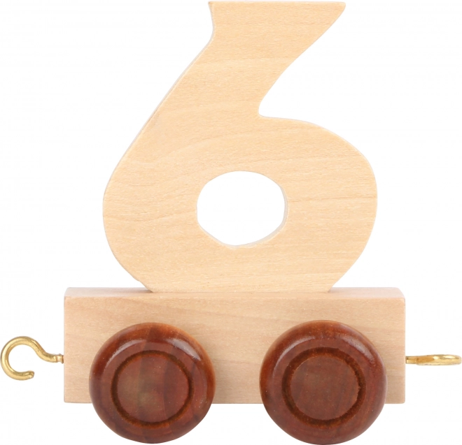 Wooden Train Carriage Number 6