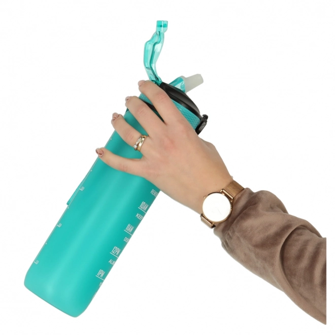 Motivational Water Bottle with Straw and Handle