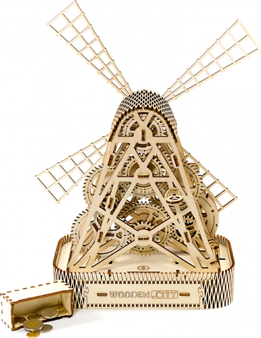 Wooden City 3D Windmill Puzzle