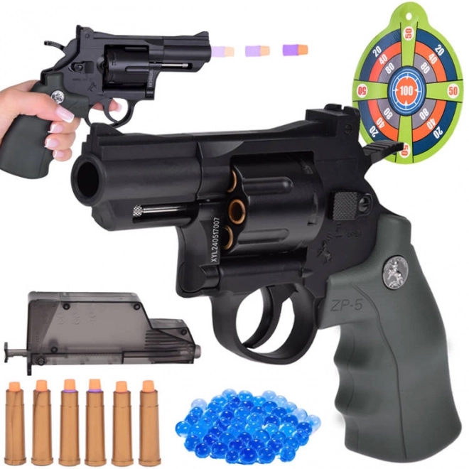 Handy Toy Revolver with Foam and Gel Ammo