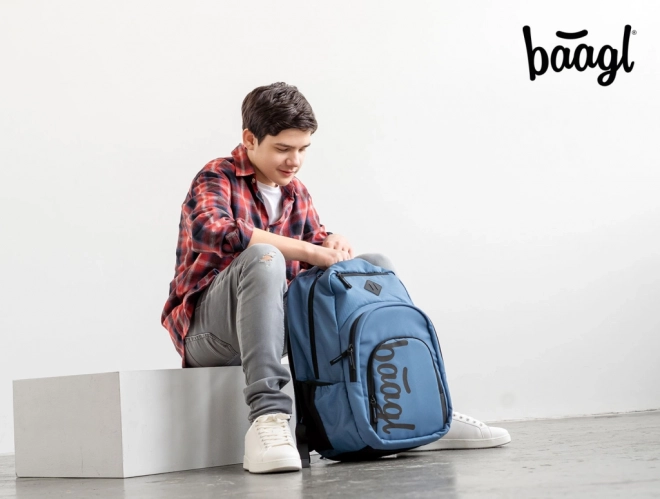 Coolmate Ocean Blue Backpack, Pencil Case, and Drawstring Bag Set