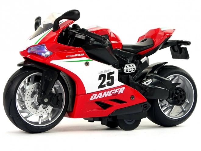 Sport Motorcycle with Pull-Back Function