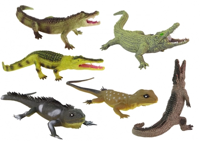 Reptile and Amphibian Figurine Set with Accessories