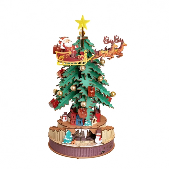 3D Wooden Musical Christmas Tree Puzzle