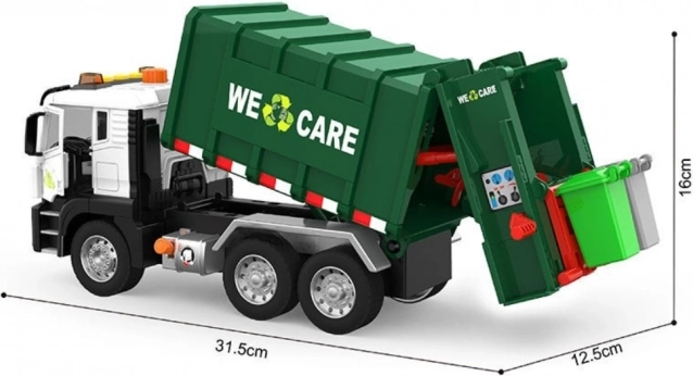 Interactive Garbage Truck Purifier 1:10 - Educational Toy for Waste Sorting