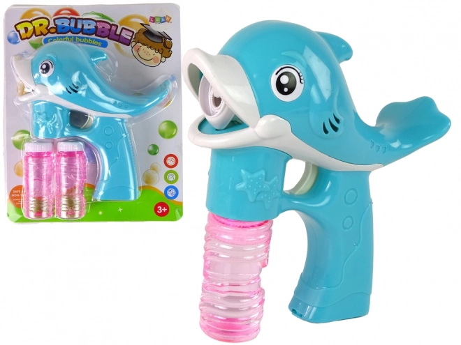 Blue Dolphin Bubble Machine