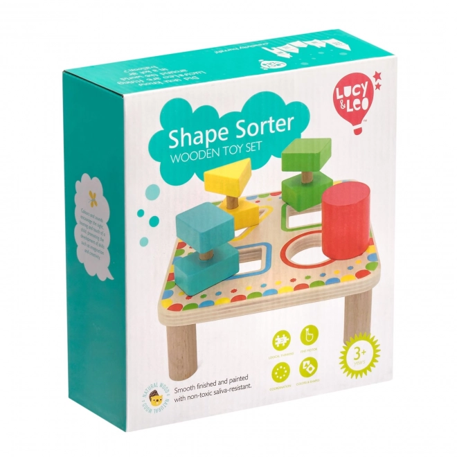 Shape Sorting Wooden Puzzle by Lucy & Leo