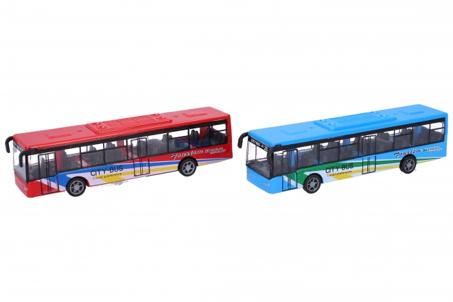 Metallic Toy Bus 15 cm