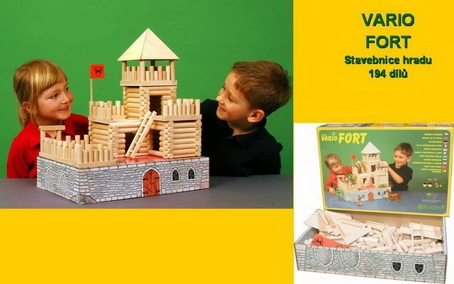 Vario Wooden Castle Construction Set