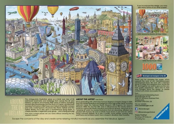 Ravensburger Around Great Britain and Ireland Puzzle - 1000 Pieces