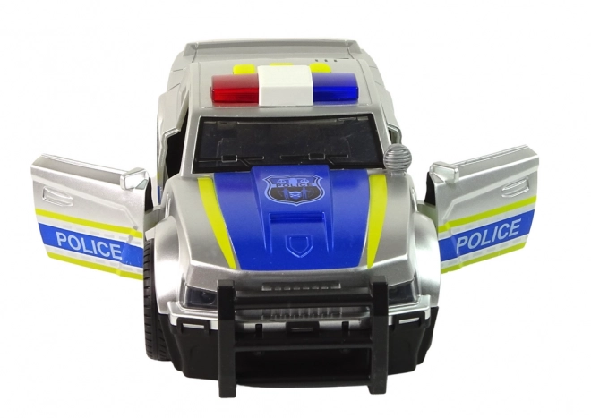 Police Car with Lights and Sounds - Silver