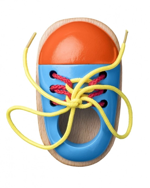 Wooden Shoe Lacing Toy