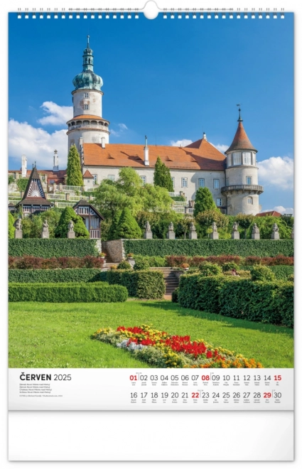 Wall Calendar Castles and Chateaux 2025