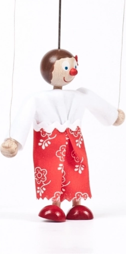 GERLICH wooden puppet Maruška 12 cm