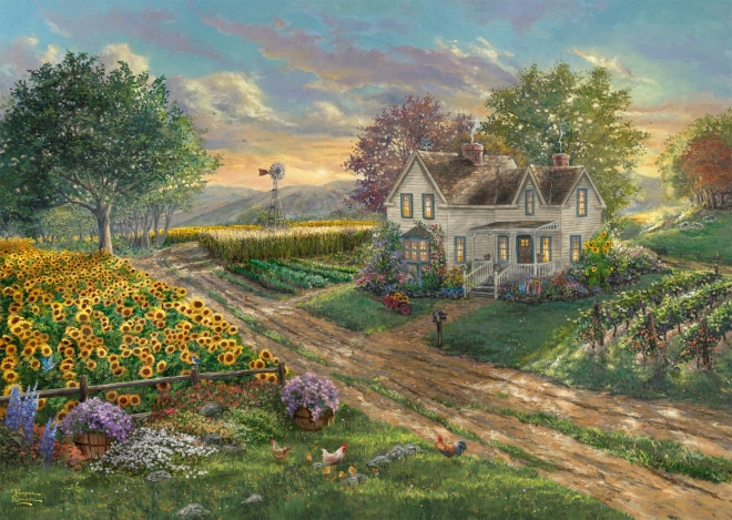 Sunflower Field Jigsaw Puzzle 1000 Pieces