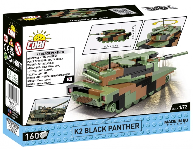 Bricks Model K2 Black Panther Tank