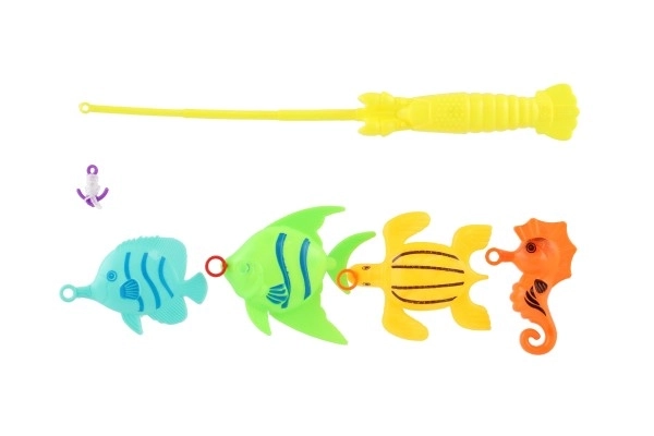 Fishing Game with Rod - Colorful Fish Set