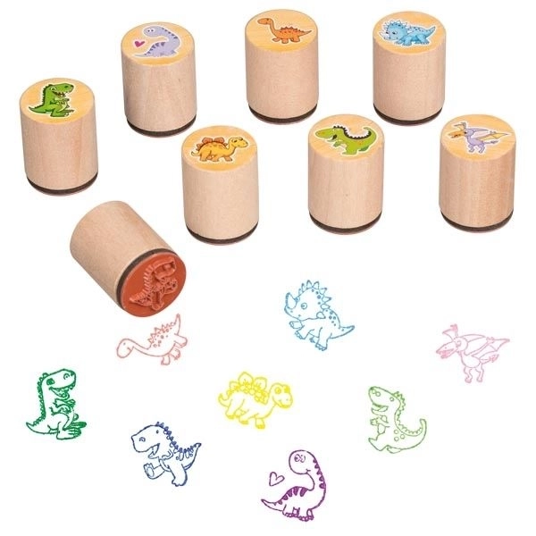 Wooden Stamps - Dinosaur Babies