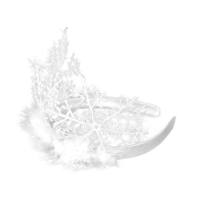 Snowflake Crown with Feathers