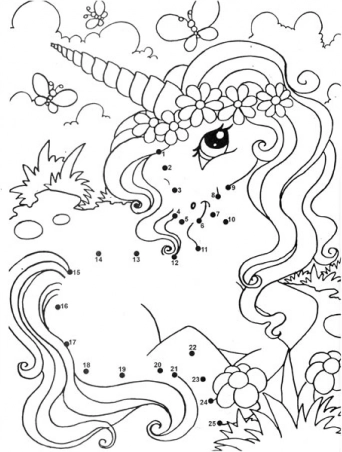 Dolce unicorno con cerchietto floreale