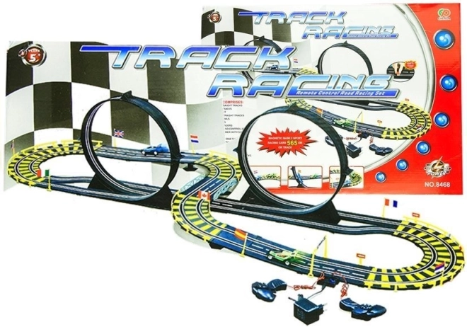 Car Racing Track with Two Cars