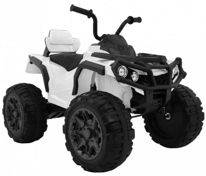 Quad ATV 2.4GHz on battery for children White + Remote Control + EVA Wheels + MP3 Radio + Free Start